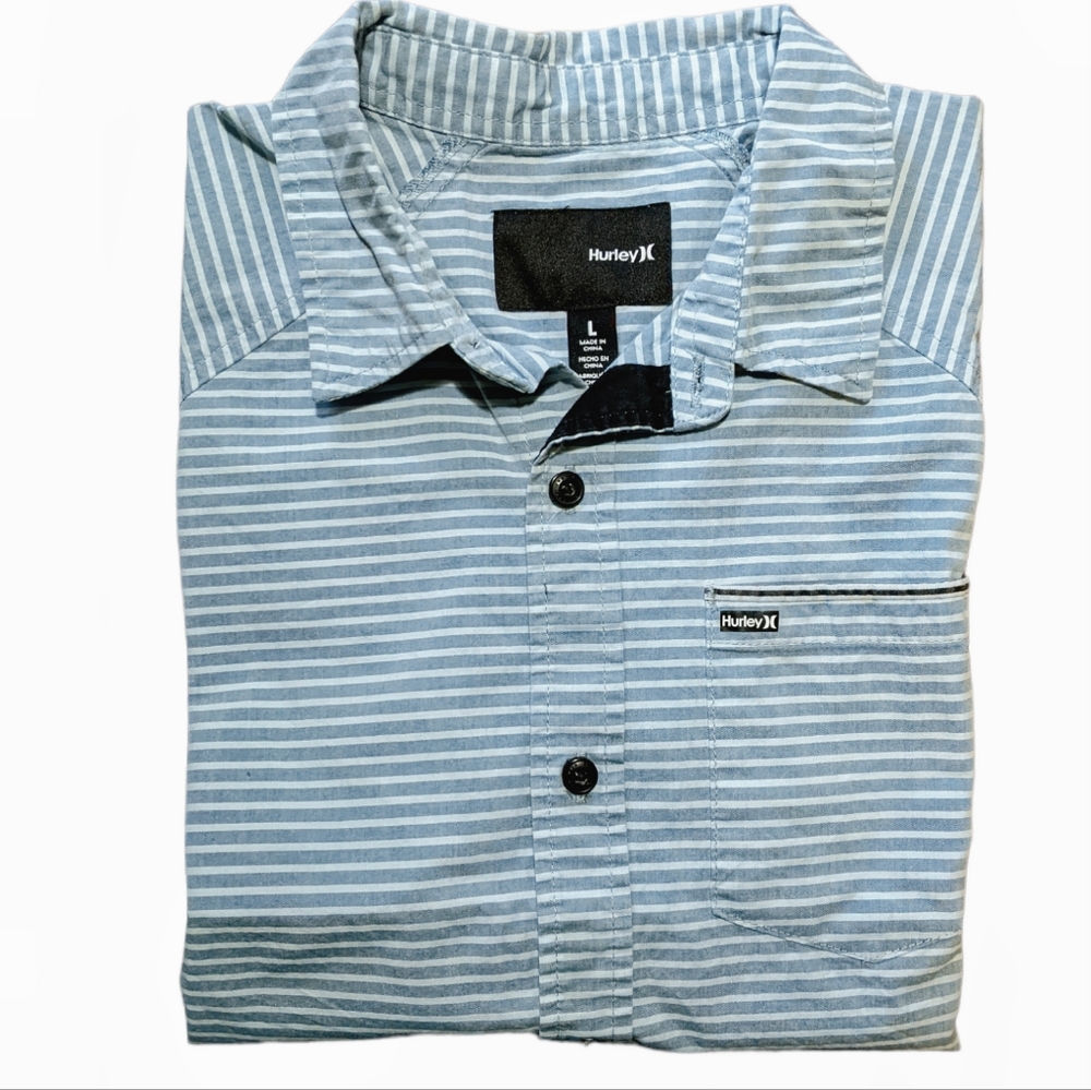 Hurley men's‎ short sleeve button down shirt